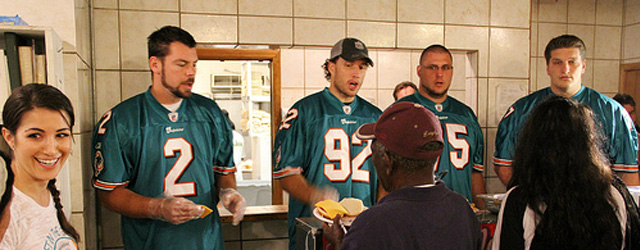 Miami Dolphins Feed The Homeless